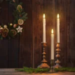FPOO Electronic Candle With Battery Timer Remote Control Flameless LED Candles Tears Light Wedding Dinner Home Decoration 21cm - Image 2