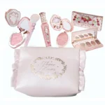 Flower Knows All In One Makeup Set Gift Box Garden Cushion Cream Foundation Matte Blush Long Lasting Velvet Lip Cream With Bag
