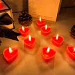 9 Pcs Heart-shaped Scented Candles For Proposing, Birthdays, Weddings, Birthdays, And Candlelight Dinners - Image 2