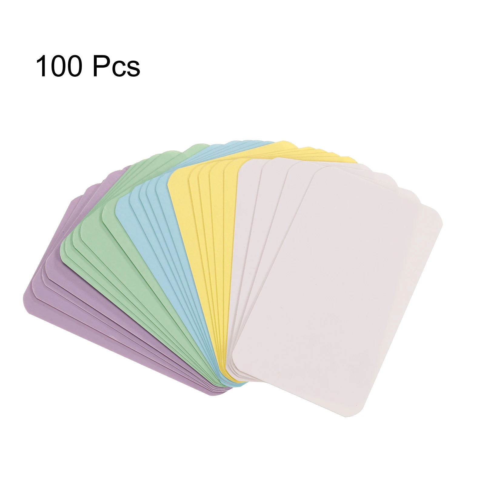 kf-S6569f3a178d54e96bc9532eaeddb2df1G 100Pcs 90x54x0.3mm Kraft Paper Card Blank Business Card Message Note Thank You Card Writing Card Label Bookmark Learning Card - Image 1