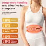 5 Modes Electric Heating Vibration Waist Massage Belt Smart Warm Palace Women Menstrual Heating Pad for for Cramps Period Relief - Image 5