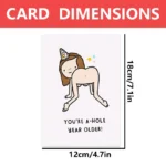 1pc, Funny, rude birthday card for your best friend, boyfriend, girlfriend, husband, wife, spouse or other half. - Image 2