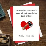 1 funny birthday card with humorous text. Suitable for unique gifts for husband, wife, boyfriend and girlfriend. - Image 4