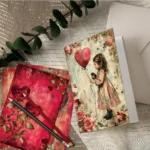 6-Pack Romantic Red Heart Greeting Cards With Envelopes,For Valentine’S Day,Anniversary,Engagement,Wedding, Couple Surprise Gift - Image 2