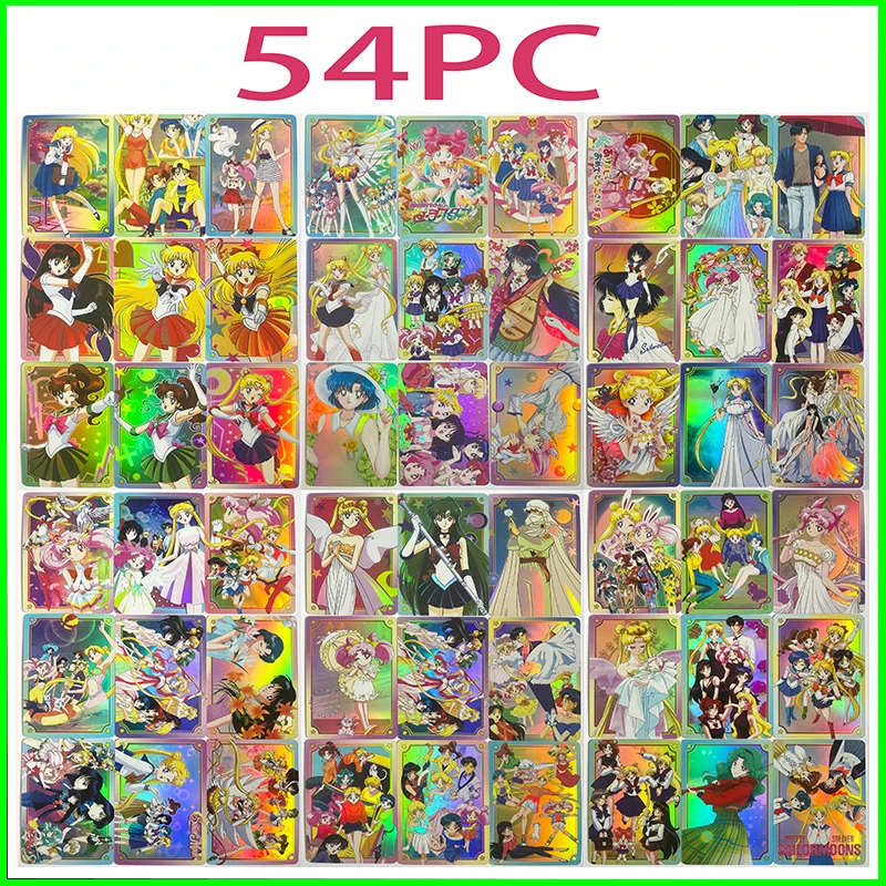kf-S6e7e7b3d3b174aaf900c502a78de082cT Wife Card Collectible Card Boy Game Toy Board Game Birthday Gift DIY Anime Princess Serenity Hino Rei Premium Glitter Card 54PC - Image 1