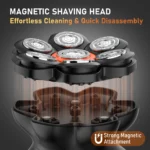 MAXGROOM 7D Head Shaver for Bald Men IXP6 Waterproof USB Rechargeable Electric Hair Trimmer Beard Floating Blade Magnetic Razor - Image 5