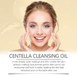 Centella Facial Care Combo Gentle Soothing Makeup Remover Oil Centella Cleanser Centella Serum Set for Sensitive Skin Daily Care - Image 4
