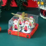 Christmas Candle Set Old Man Tree Snowman Christmas Eve Romantic Ornament Candlelight Dinner Home Decoration Small Candles - Image 5