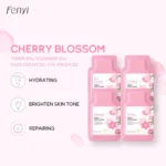 40pcs Face Skin Care Set Cherry Blossom Essence Moisturizing Cream & Collagen Eye Cream & Face Toner & Cleanser Portable Kit - Image 4