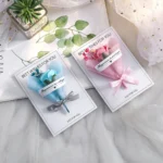 1PC Eternal Flower Valentine's Day Card Thanksgiving Mother's Day Handmade Card Creative Birthday Gift Blessing Message Card ﻿ - Image 3