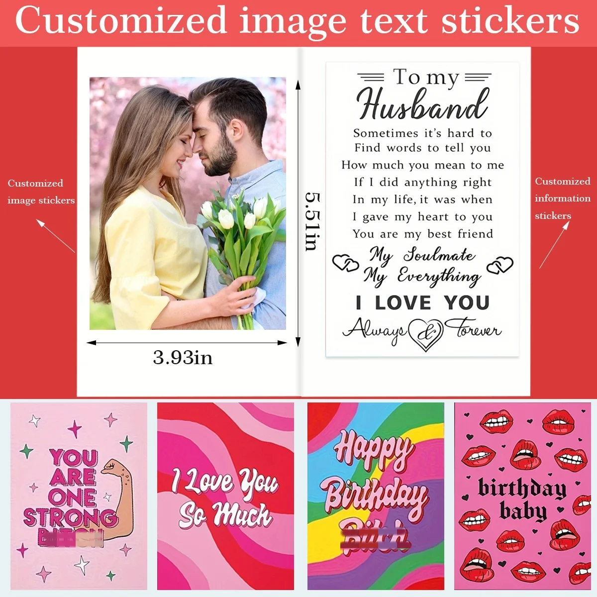 kf-S76283fedae2148a586d8d82b5f380627E Custom envelopes greeting card, Valentine's Day letter card customization, friend blessing cards,Mail a letter,Birthday cards - Image 1