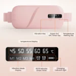 5 Modes Electric Heating Vibration Waist Massage Belt Smart Warm Palace Women Menstrual Heating Pad for for Cramps Period Relief - Image 3