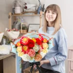 60 PCS Solid Color Border Flower Wrapping Paper, Waterproof Translucent Bouquet Wrapping Paper, Wedding Handmade Gift Bouquet - Image 2