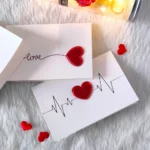 Love Postcard Valentines Day Gift Cards Wedding Invitation Greeting Cards Anniversary for Couples Handmade Valentines Day Gift - Image 3