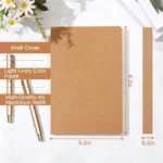 10 Pack A5 Journal Refill 5.5 x 8.2 Refillable Notebook Inserts A5 Paper Refill Kraft Travelers Journal Notebooks for Office Sch - Image 2