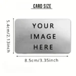 Customized Personalized Aluminum Card Wallet Card Photo Card Wedding Invitation Card Blessing Card Image Card Free Customization - Image 2
