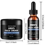 YOUNGCOME Men’s Daily Routine Set with Serum & Moisturizer with Ccollagen, Retinol & Vitamin E for All Skin Types - Image 4
