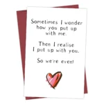 1PC Funny Wedding Anniversary Card,Birthday Cards For Him,Her,Witty Card For Husband,Banter Card For Wife Anniversary Card - Image 6