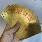 24K Gold Foil Playing Cards Deck-Perfect For Poker, Practical Jokes & Party Gifts!Christmas, Halloween, Thanksgiving Gift - Image 3