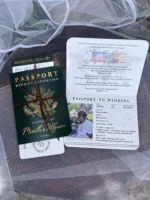 30/55pcs Gold Foil Wedding Invitation With RSVP, Travel Destination Wedding, Engagement Party Invite Card With QR - Image 5