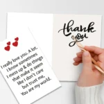 1 Fun Valentine's Day Greeting Card Envelope Set Text Message Card - Image 4