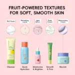 QUIYUM Fruit Fresh Collection 5-Piece Skincare Set Brightening Hydrating Anti-Age Facial Care for Dry Dull Skin - Image 4