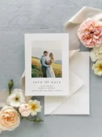 Custom Photo Wedding Invitation Personalized Elegant Chic Thank You Card Save The Date Postcard Print Design Text Logo Gift - Image 4