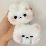 Cartoon Plush Rabbit Doll Toy Keychain Sweet Cute Bag Pendant Charms Car Keyring Accessories For Women Couples Kawaii Gift - Image 2