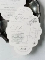 Custom Elegant Wedding Invitation Personalized Card Design Print Save The Date Announcement Modern Menu Postcard Party Supplies - Image 2