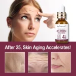 Anti Wrinkle Face Skincare Set Retinol Serum & Sakura Cream Fine Line Remover Anti Aging Nourishing Facial Resurfacing Skin Care - Image 2