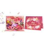 Musical Pop-up Card for Valentine's Day | Romantic Love 3D Greeting Cards with Music Lightings - Image 5