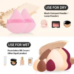 Set of 25 professional makeup tools, including makeup brushes, eyebrow trimmers, plush bags, powder puffs, sponge balls - Image 4