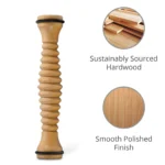 Wooden Massager Body Back Wooden Foot Roller, Foot Massager for Plantar Fasciitis, Stress Relief, Relaxation - Image 3
