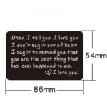 Anniversary Gifts Christmas Gifts I Love You Wallet Insert Card for Couple Husband Birthday Gifts - Image 6