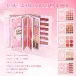 Perfect makeup set, makeup magic book, including eye shadow, lip gloss, rouge, highlight, and a complete set of makeup magicbook - Image 3