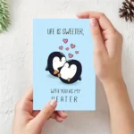 1pc Anniversary Birthday Card for Her Him Funny Birthday Card for Boyfriend Girlfriend Husband Wife Handmade Greeting Card (Life - Image 3