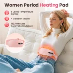 5 Modes Electric Heating Vibration Waist Massage Belt Smart Warm Palace Women Menstrual Heating Pad for for Cramps Period Relief - Image 2