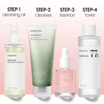 Sanlivna Korean Skincare Heartleaf 4-Piece Set - Oil Balance & Brightening with Soothing Complex - Image 6