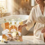 17-Piece Vanilla Bath & Body Gift Set for Women - Spa Basket with Luxurious Essentials, Perfect for Holidays and Self-Care - Image 6