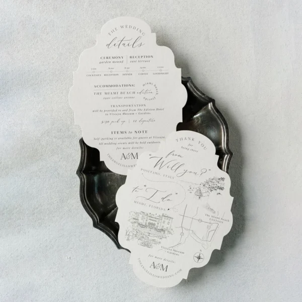 Custom Elegant Wedding Invitation Personalized Card Design Print Save The Date Announcement Modern Menu Postcard Party Supplies