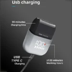 Xiaomi Professional Waterproof Electric Shaver Rechargeable Shaving Machine for Men Digital Display Beard Trimmer Mini Razor - Image 5