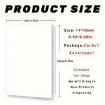 2/3pcs Romantic Birthday Card for Him/Her - "Happy Birthday To The Love of My Life" Message, Greeting Cards - Image 3