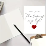 2/3pcs Romantic Birthday Card for Him/Her - "Happy Birthday To The Love of My Life" Message, Greeting Cards