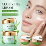 2pcs/kit BIOAQUA Aloe Vera Skin Care Sets Face Eye Cream Moisturizing Hydrating Firming Aloe Creams Face Skin Care Set - Image 2