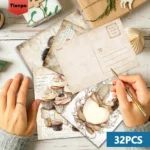 32pcs Valentine's Day Postcards, Romantic Love Theme, Indoor Bedroom Decor, Wall Stickers, Message Cards, Greeting Cards, Poster - Image 4