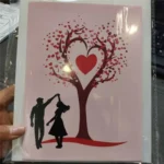 Romantic 3D Heart Tree Greeting Card Elegant Blessing Stereo Love Postcard with Envelope Folding Wedding Blessing Card - Image 3