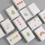 A7 Pocket Book Notebooks Small Flower Love Small Cute Side Flip Coil Book Student Mini Portable Flip Notepad