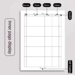 60 Page Anime Split Screen Notebook A4 Movie Student Creation Manga Drawing Book Manuscript Paper Notepad Handbook Coil Notebook - Image 3