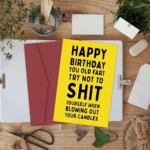 1pcs, Funny Happy Birthday Card,Anniversary Year Old Card,Happy Birthday Card for Him Husband Boyfriend Girlfriend Wife Her - Image 4