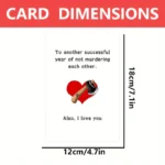 1 funny birthday card with humorous text. Suitable for unique gifts for husband, wife, boyfriend and girlfriend. - Image 2
